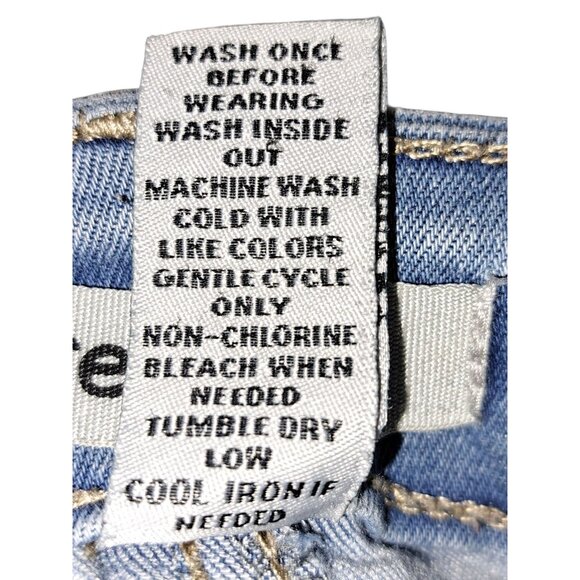 Refuge Womens Light Wash Distressed Skinny Jeans 14 - Picture 4 of 7